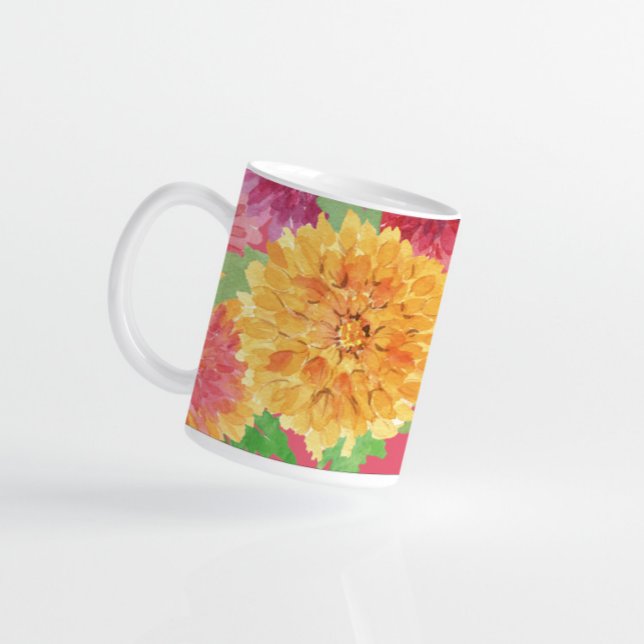 Mug Chrysanthème inspiré à l'automne (Créateur téléchargé)