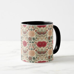 Mug Chrysanthèmes de William Morris Art Nouveau flora