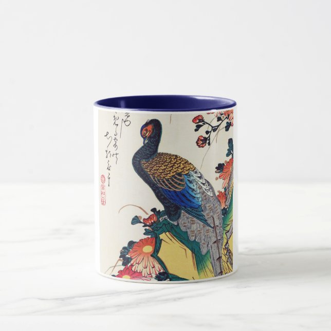Mug Chrysanthèmes et faisans, Hiroshige, Ukiyo-e (Centre)