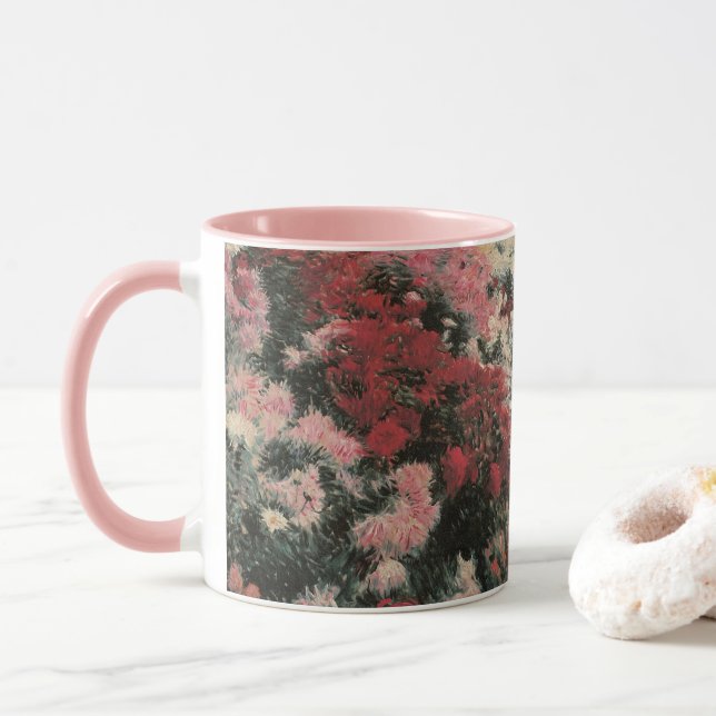 Mug Chrysanthèmes par Dennis Bunker Miller, Beaux-Arts (Avec donut)