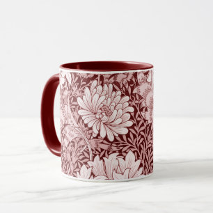 Mug Chrysanthemum Maroon, William Morris