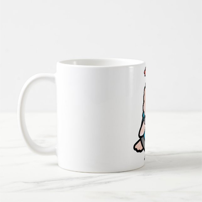 Mug Chubby Plucker Moluccan Cockatoo avec Sweat - shir (Gauche)