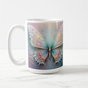 Mug Chuchotements de couleur : Papillon fractal pastel