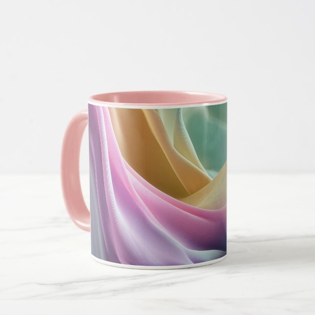 Mug Chuchotements en mouvement pastel (Devant gauche)