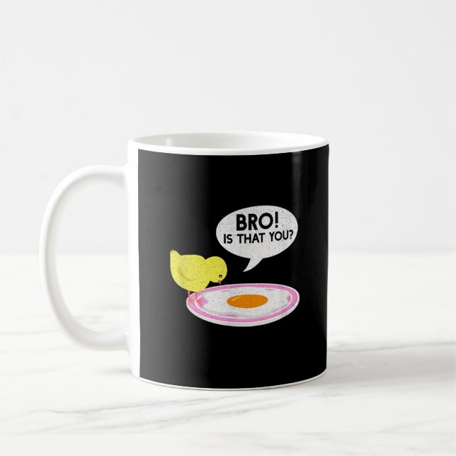 Mug Chuchoteur de poulet Drôle de frère c'est toi Ferm (Gauche)