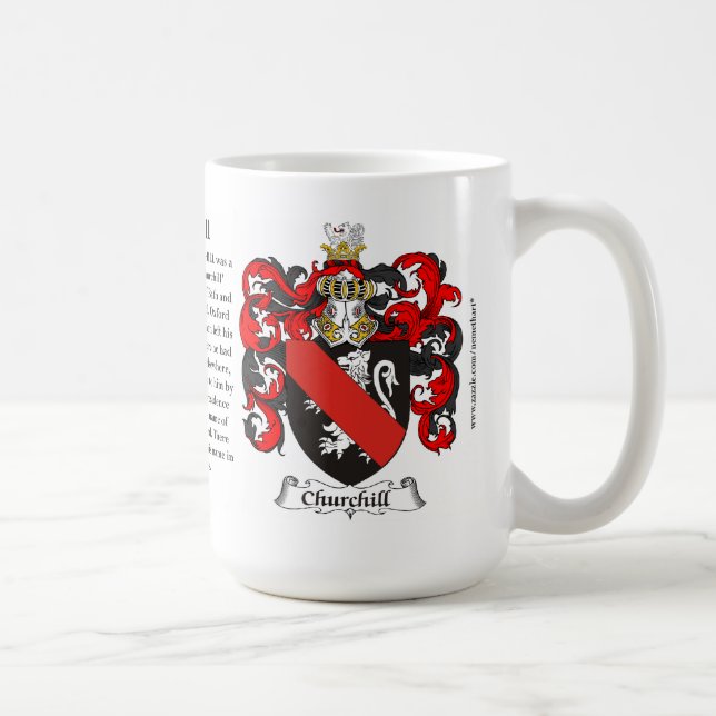 Mug Churchill, l'origine, la signification et la crête (Droite)