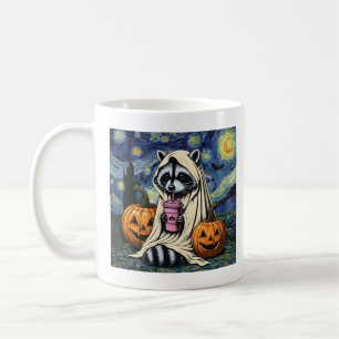 Mug Chute Halloween Ghost Citrouille Raccoon Costume S