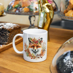 Mug Chute personnalisée Thème mignon Fleur Renard Anni