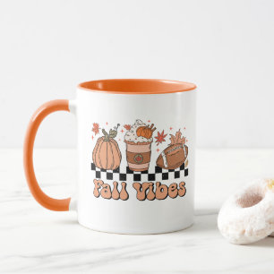 Mug Chute Vibes Mug, Saison Citrouille, Retro Fall Doo