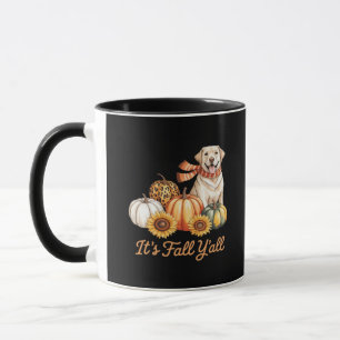 Mug Chute Y’all Chien Leopard Citrouille Automne Creat