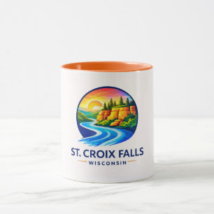 Mug Chutes de St. Croix Wisconsin Rivière Scénique & F