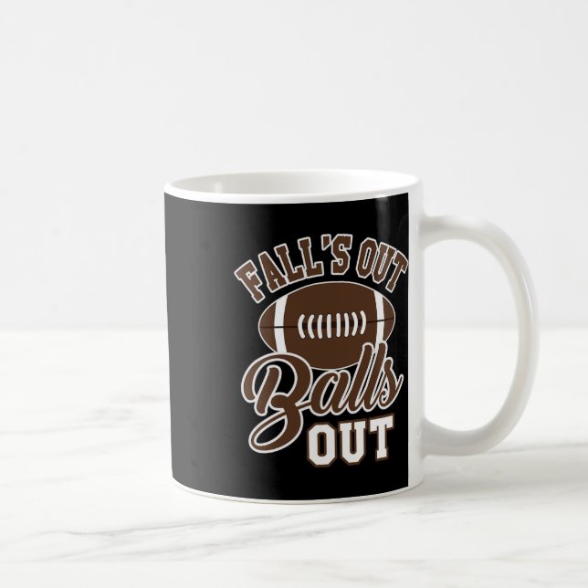 Mug Chute's Out Amusant Automne Football Saison Plaisa (Droite)