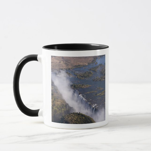 Mug Chutes Victoria, fleuve Zambesi, Zambie - Zimbabwe (Gauche)