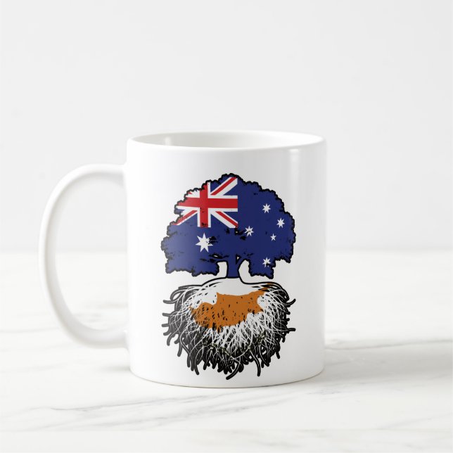 Mug Chypre Australie Australie racine d'arbre (Gauche)
