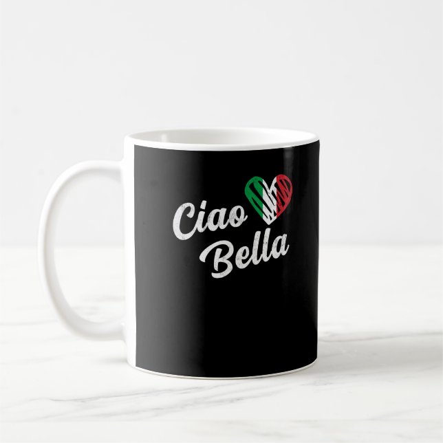 Mug Ciao Bella Italienne Bonjour Belle Italie (Gauche)