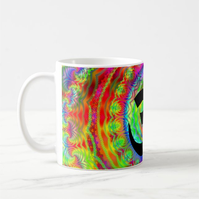 Mug Cible Tie-dye avec symbole Om (Gauche)