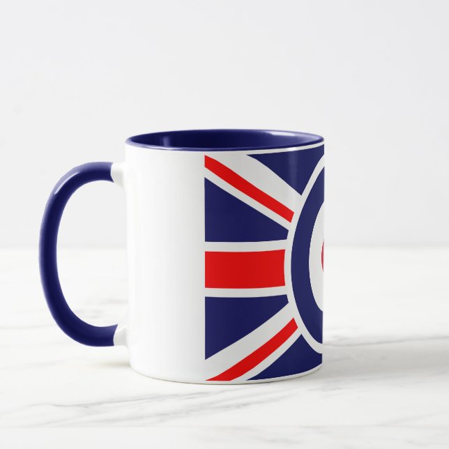 Mug Cible Union Jack Mods Angleterre (Gauche)