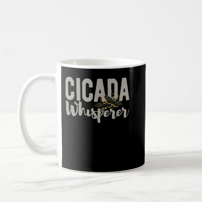Mug Cicada Whisperer Entomologiste Bug Lover Brood X C (Gauche)