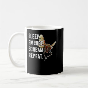 Mug Cicadas Mange Sleep Cri ! Repeat Brood XIX Brood X