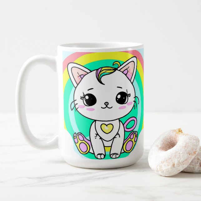 Mug Ciel arc-en-ciel (Avec donut)