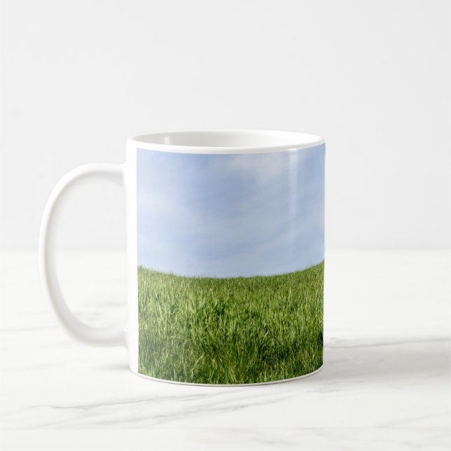 Mug Ciel Bleu Et Herbe Verte (Gauche)