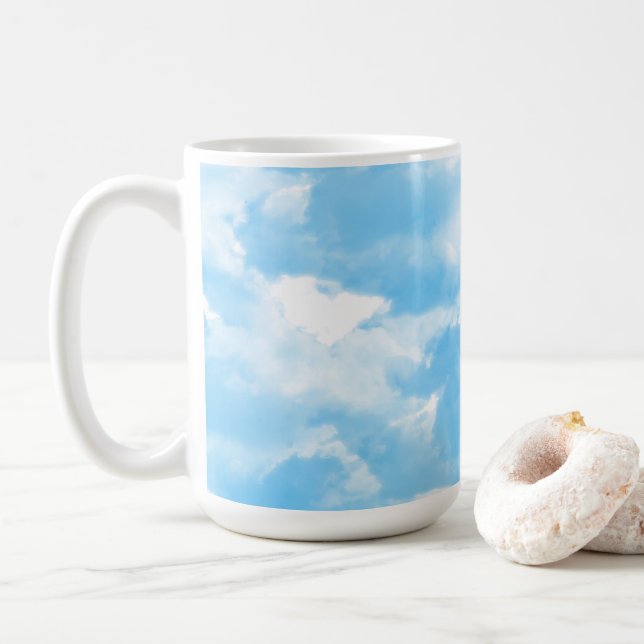 Mug Ciel bleu nuages (Avec donut)