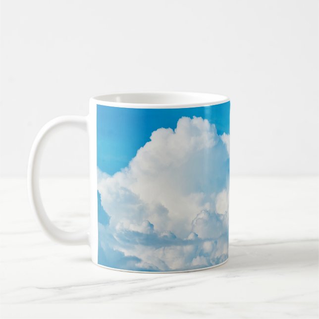 Mug Ciel bleu nuages arrière - plans blanc (Gauche)
