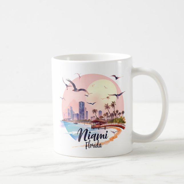 Mug Ciel de Miami City Floride (Droite)