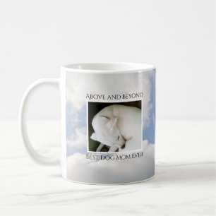 Mug Ciel nuageux Best Chien Maman mignonne Bleu paisib