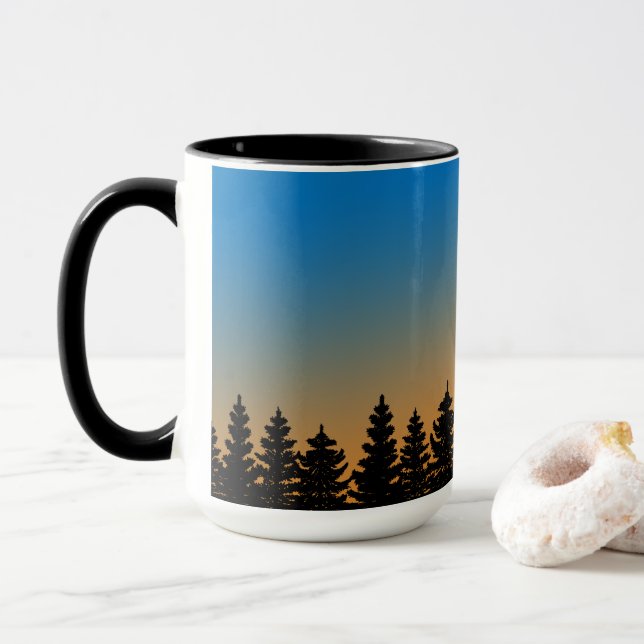 Mug Ciel solaire et pins | Pinède | (Avec donut)