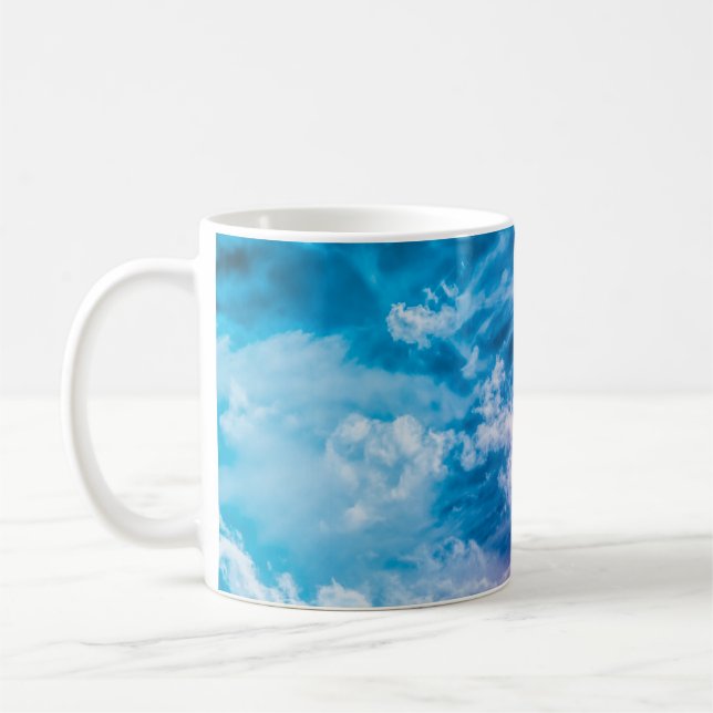 Mug Ciel surréaliste, art abstrait onirique. (Gauche)