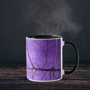 Mug Ciel Violet Corbeau Noir