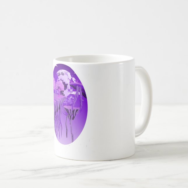 Mug Ciel Violet Rêveur – Art de la Nature Esthétique (Devant droit)