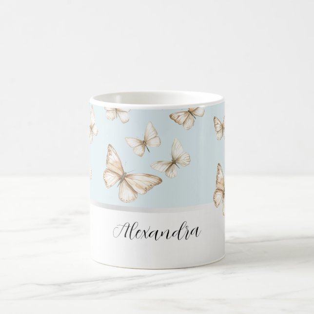 Mug Cieux bleus et papillons  (Centre)
