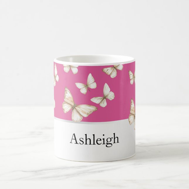 Mug Cieux roses et papillons  (Centre)