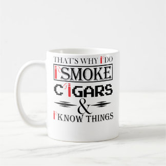 Mug Cigares avec cigare rouge hommes fumeurs mignons