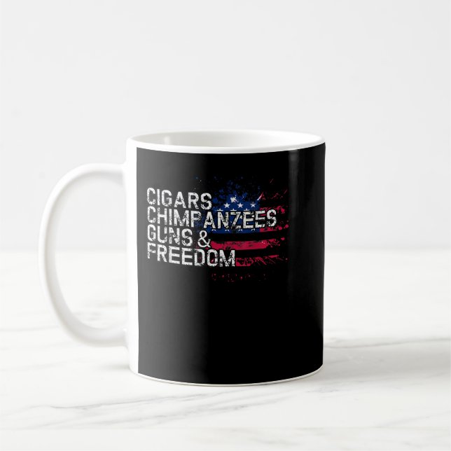 Mug Cigars CHIMPANZEES Armes & Liberté (Gauche)