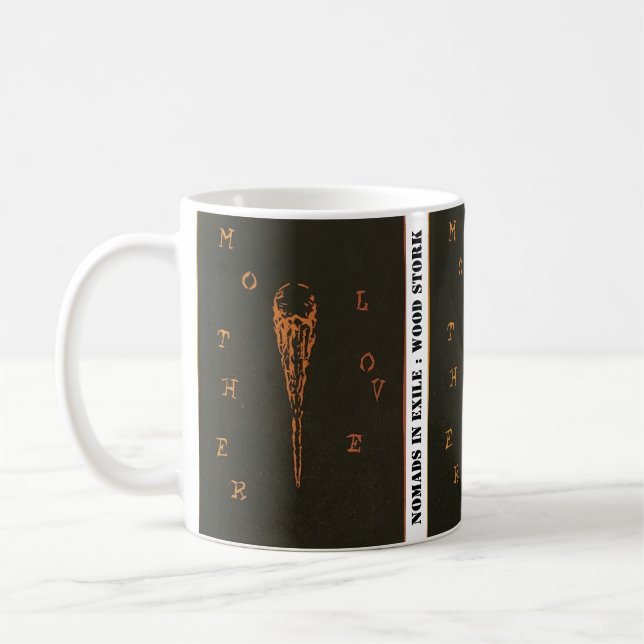 Mug Cigogne en bois et l'impact de la marée rouge (Gauche)