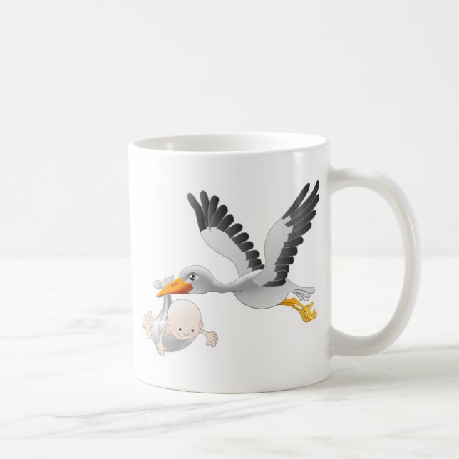 Mug cigogne et bébé (Droite)