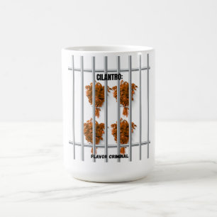 Mug Cilantro : Criminel de saveur - Drôle anti-Cilantr