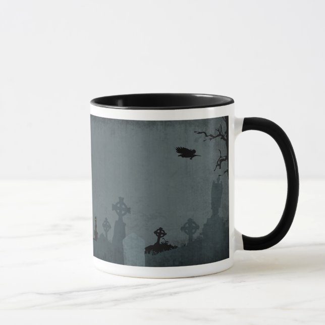 Mug Cimetière et Pleine lune pour Halloween (Droite)