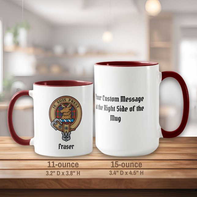 Mug Cimier du clan Fraser de Lovat (Créateur téléchargé)