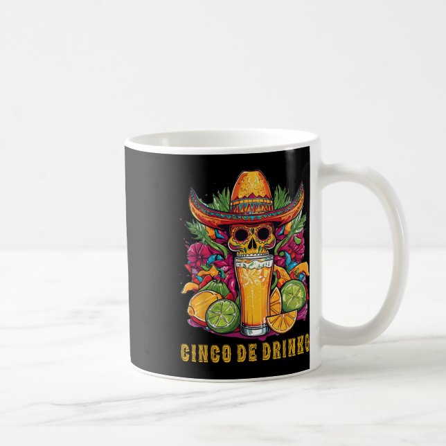 Mug Cinco De Drinko Amusant Cinco De Mayo Party Boire (Droite)