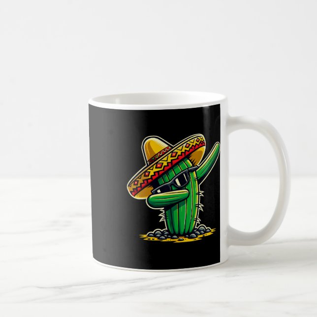 Mug Cinco De Mayo Dabbing Cactus Funny Mexicains Garço (Droite)