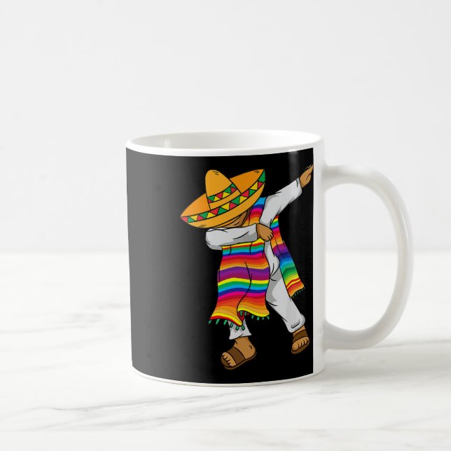 Mug Cinco De Mayo Dabbing Mexicaine Poncho Enfants (Droite)