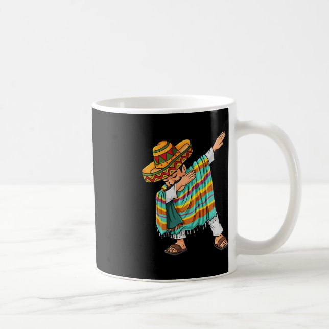 Mug Cinco de Mayo Dabbing Poncho Sombrero Amusant mexi (Droite)