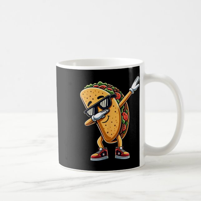 Mug Cinco De Mayo Dabbing Taco Funny Mexicains Garçons (Droite)