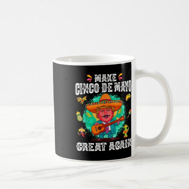 Mug Cinco De Mayo Grande Encore Drôle Trump Somb Mexic (Droite)