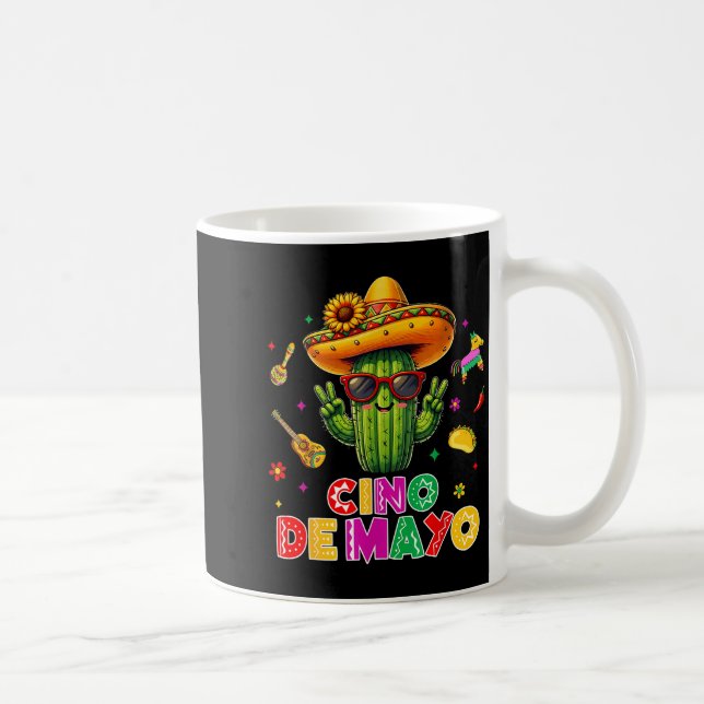 Mug Cinco de mayo mexicain cactus drôle, faisons la fê (Droite)