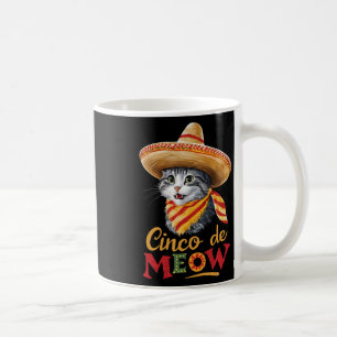 Mug Cinco De Meow Cinco De Mayo Drôle Chat Mexicain So